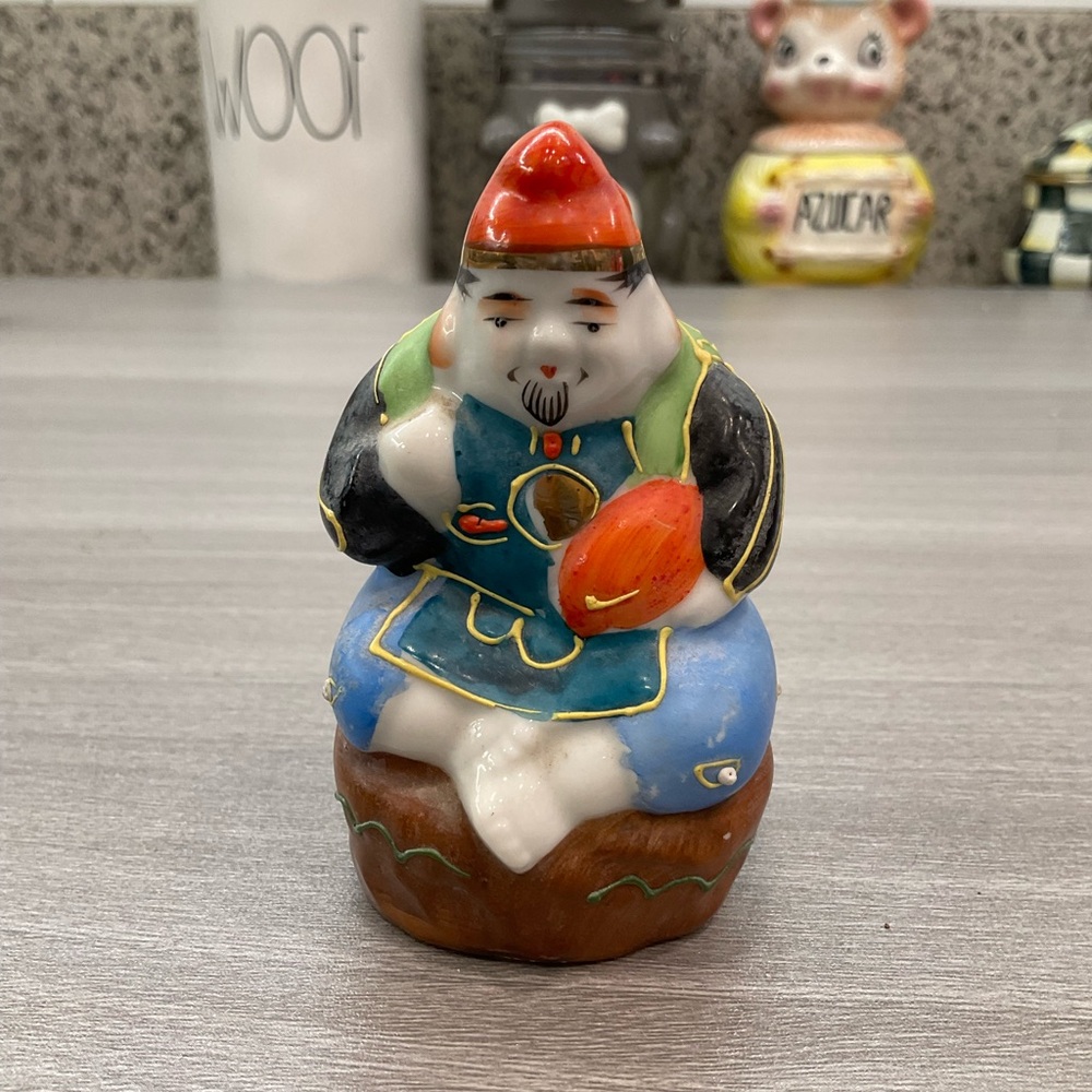 VINTAGE JAPANESE MORIAGE‎ KUTANI PORCELAIN FIGURE 4”